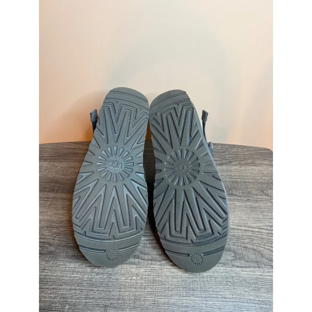 UGG Neumel Belted Grey Suede Buckle Strap Chukka Boots Mens 1112453